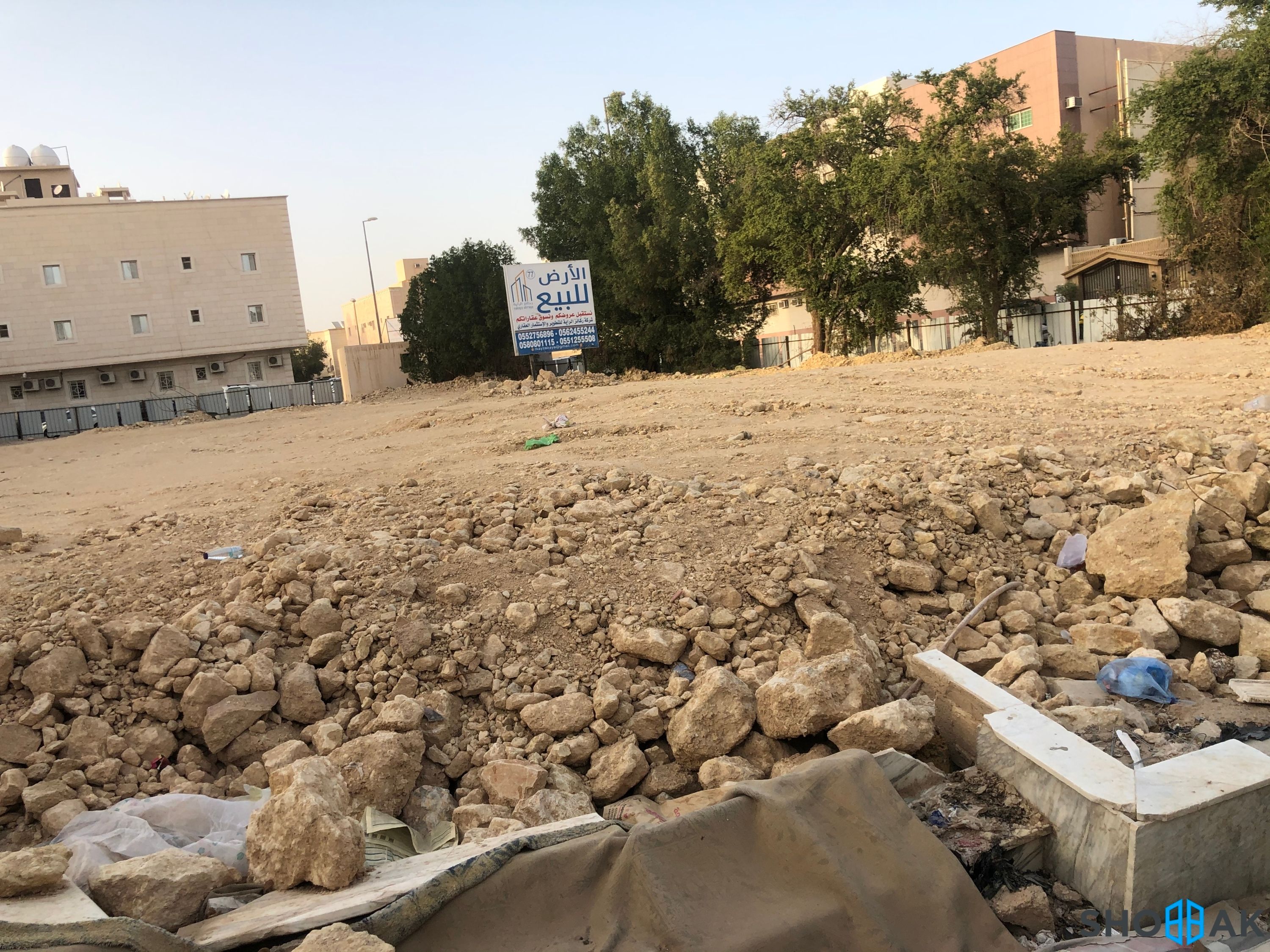 أرض للبيع - شارع الحارث بن الحباب - حي الضباط شباك السعودية