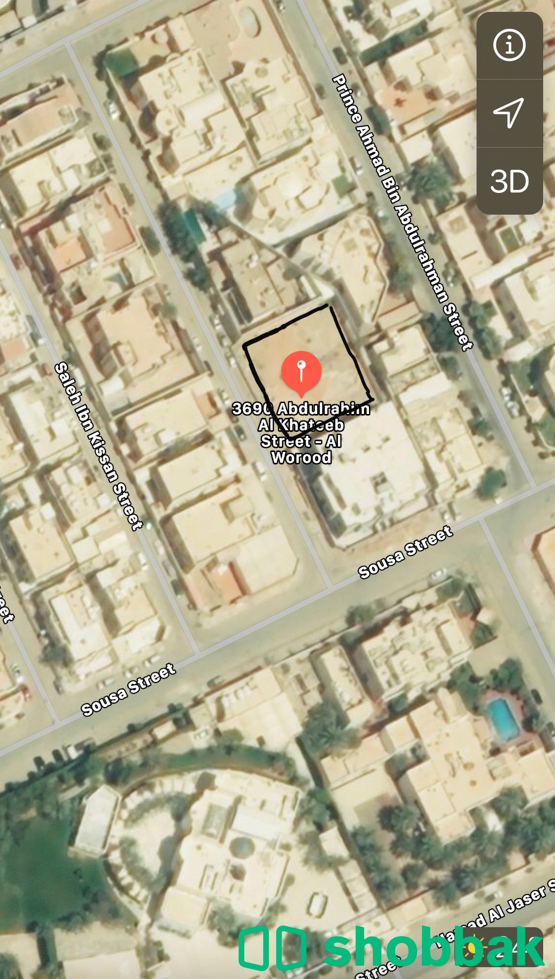ارض للبيع - شارع سوسة - حي الورود Shobbak Saudi Arabia