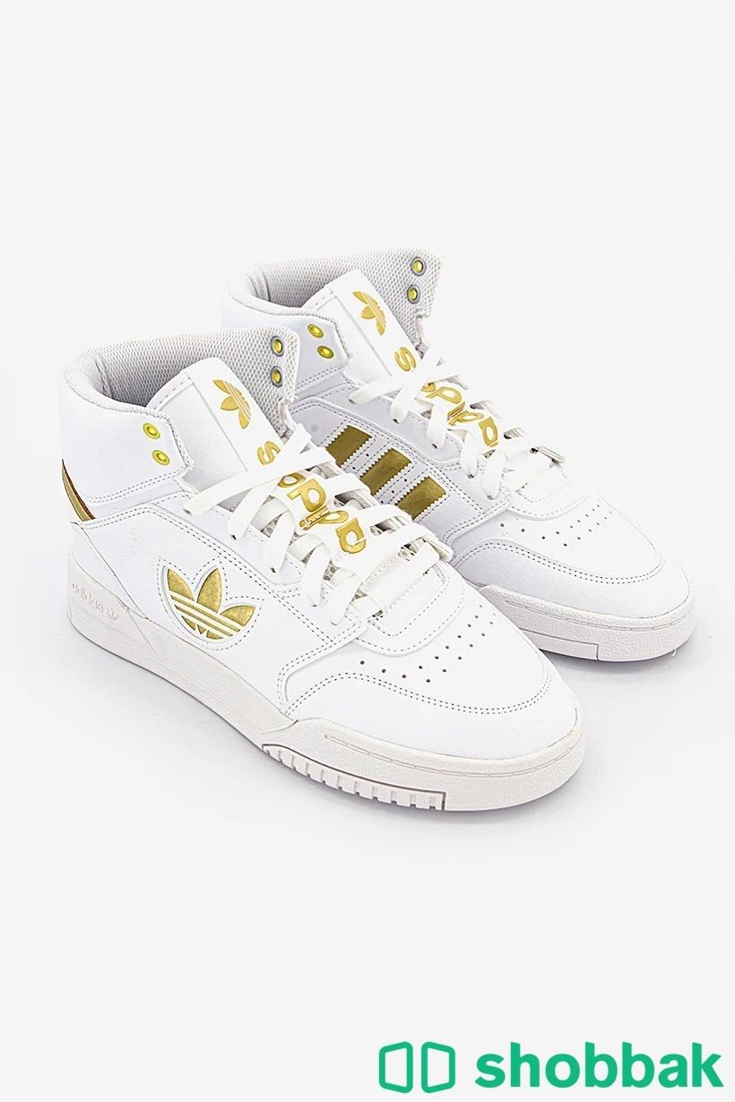 Adidas originals high top mid forum sneakers white and gold  Shobbak Saudi Arabia
