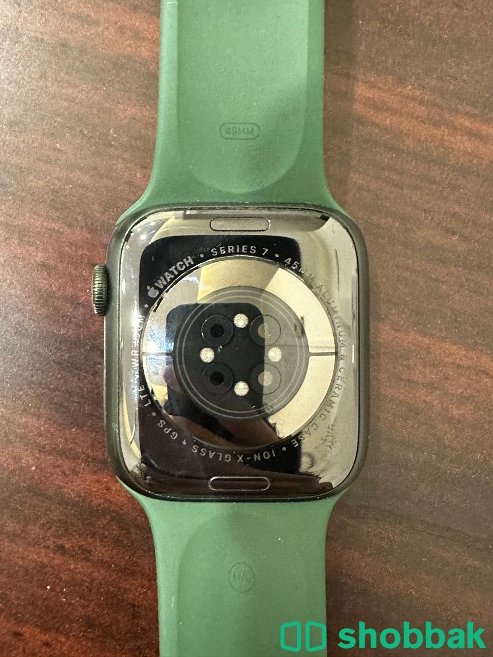 Apple Watch series 7 GPS+cellular 45mm green color Shobbak Saudi Arabia