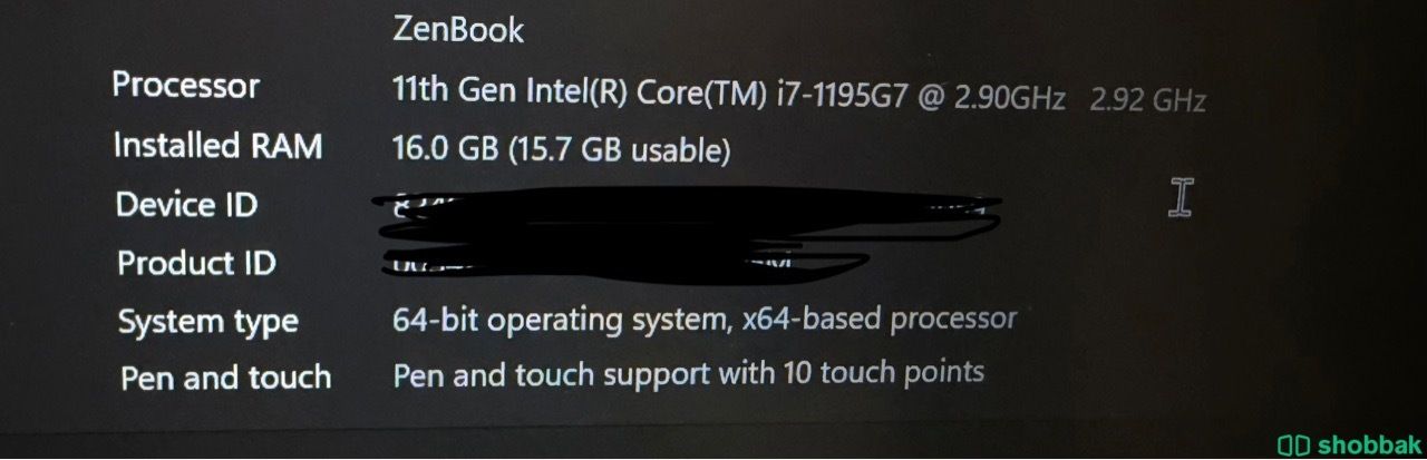Asus ZenBook Duo 14 UX482 شباك السعودية