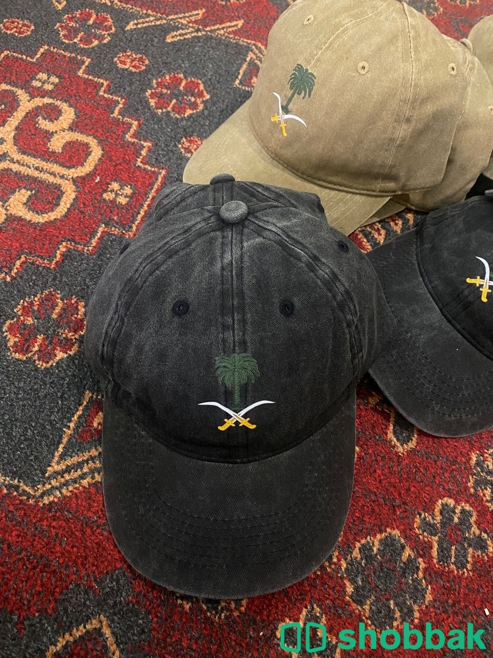 Baseball caps بشعار اليوم الوطني السعودي  Shobbak Saudi Arabia