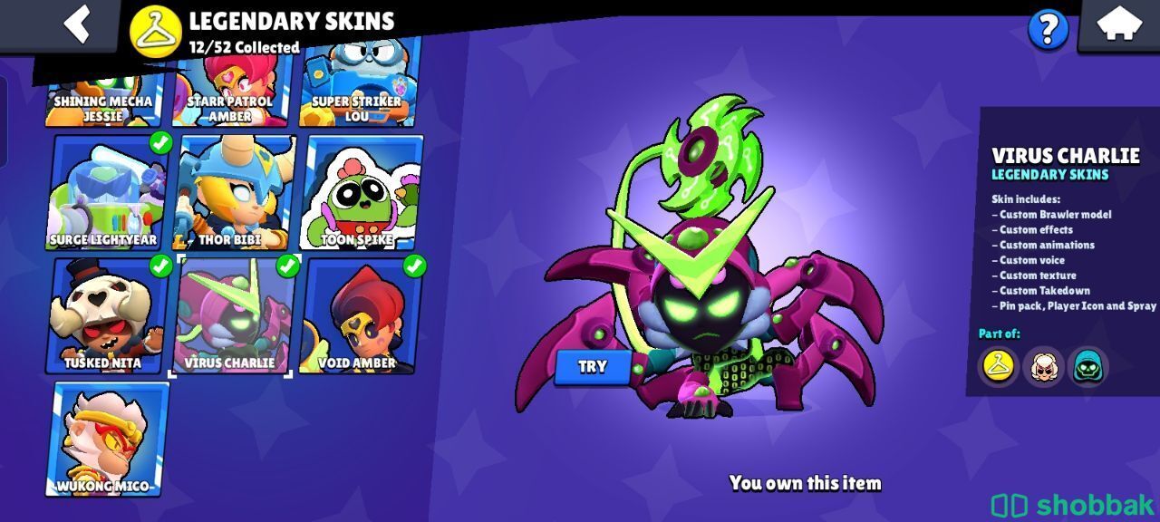 Brawl Stars Account / حساب براول ستارز Shobbak Saudi Arabia
