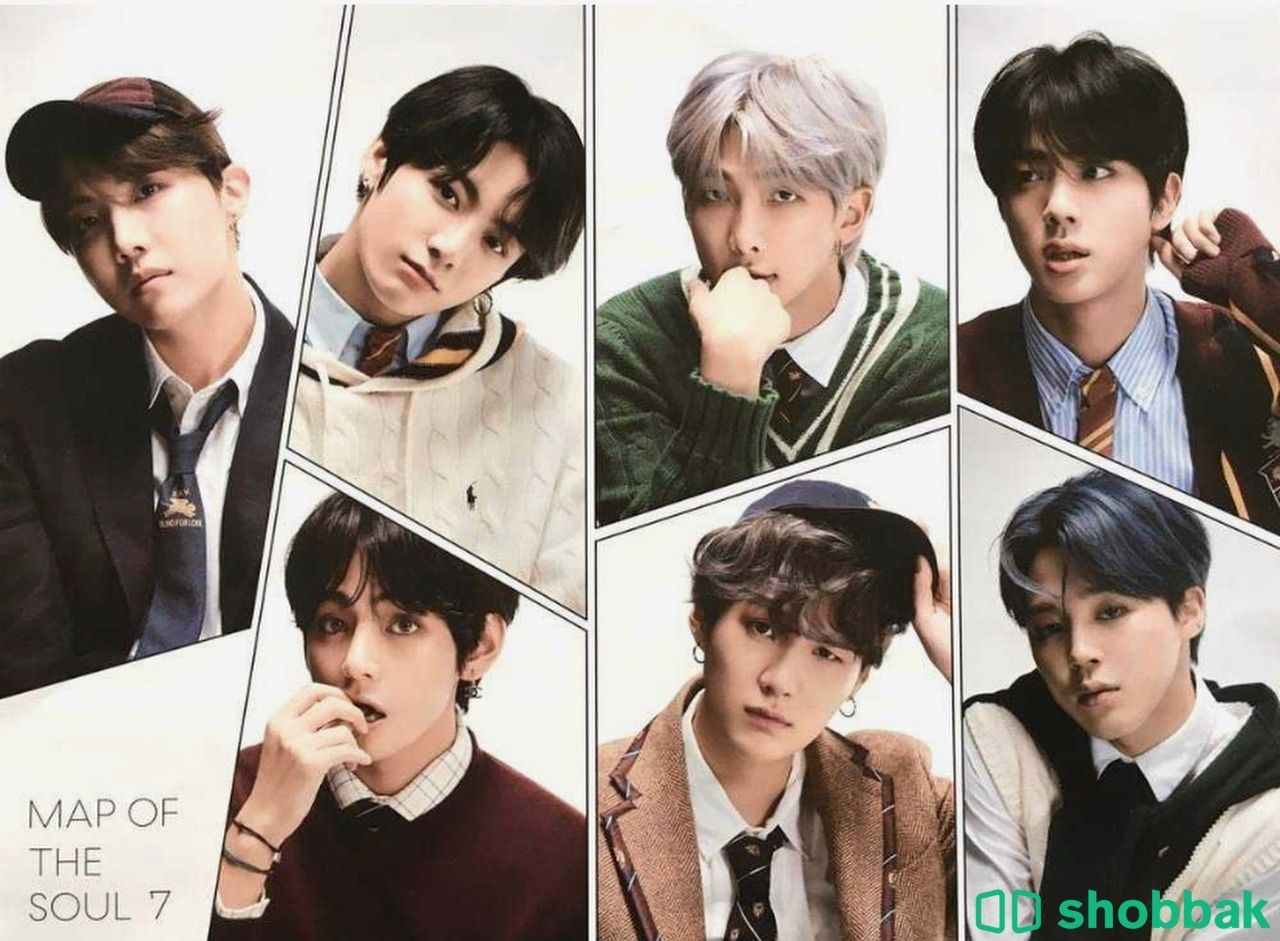 Bts - (map of the soul 7 official) set of 4 posters only شباك الإمارات العربية المتحدة