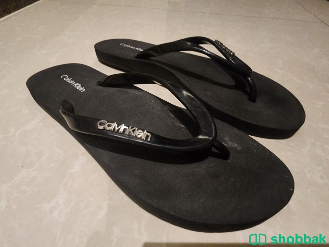 Calvin Klein Black Flip-Flops- Perfect for Gift شباك السعودية