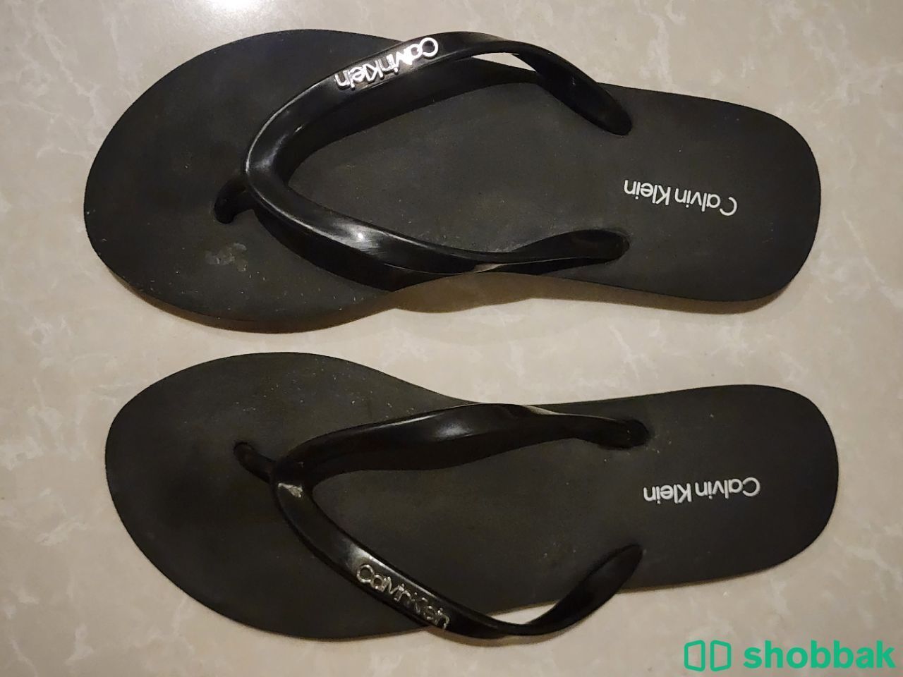 Calvin Klein Black Flip-Flops- Perfect for Gift شباك السعودية