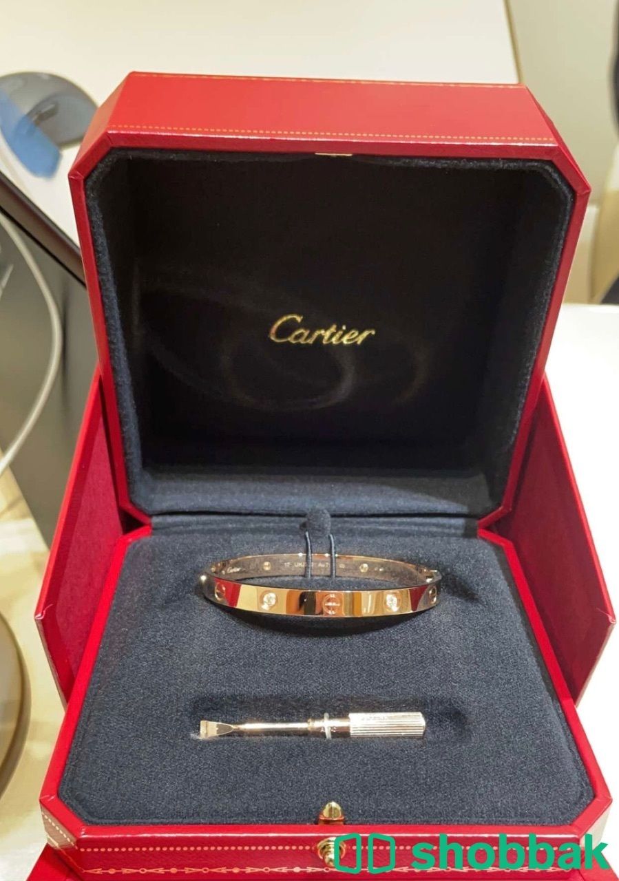 Cartier love bracelet size 17 4 diamonds  شباك السعودية