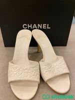 Chanel White Heels. كعب شانيل ابيض شباك السعودية