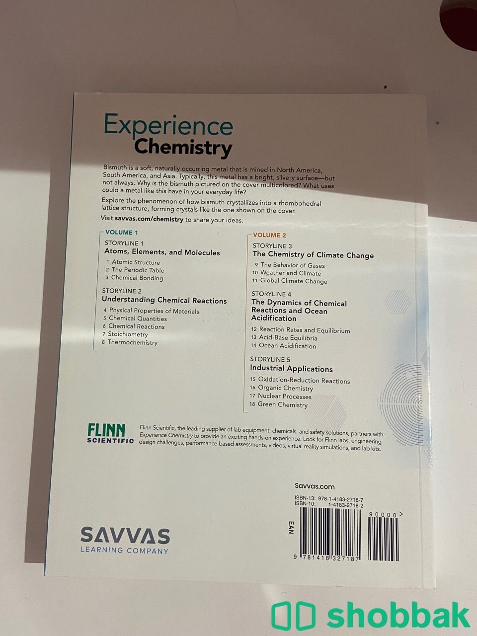 Experience chemistry vol 1 Shobbak Saudi Arabia