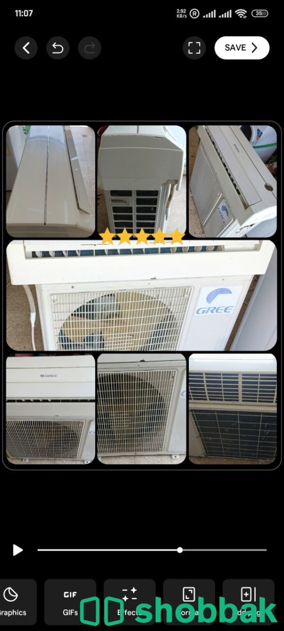 Gree split air conditioner  شباك السعودية