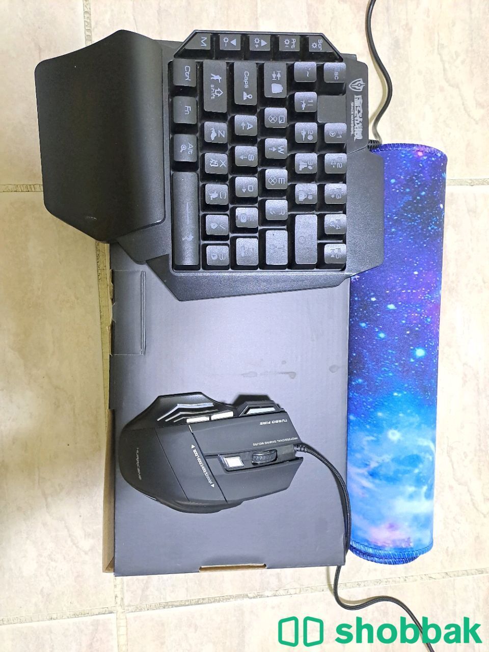 Keyboard mouse and mouse pad كيبورد وماوس وماوس باد  شباك الكويت