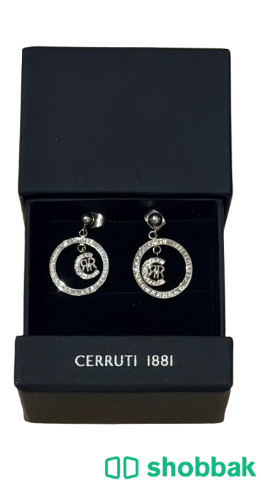 Silver-Tone Crystal Drop Earrings – Designer-Style (Replica) شباك البحرين