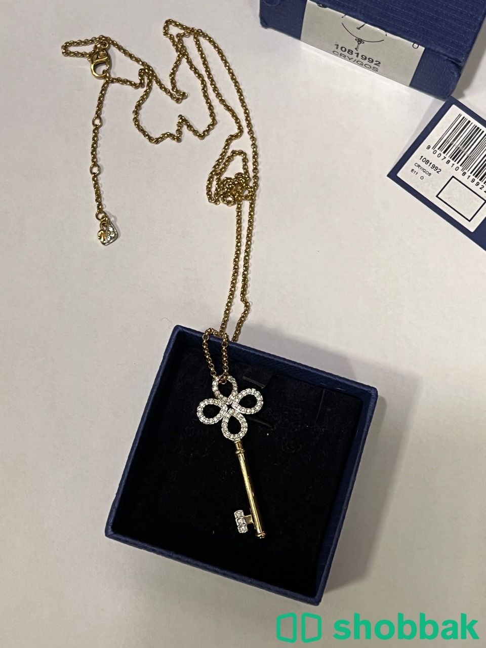 Swarovski Key Necklace. عقد مفتاح شوارفسكي. شباك السعودية