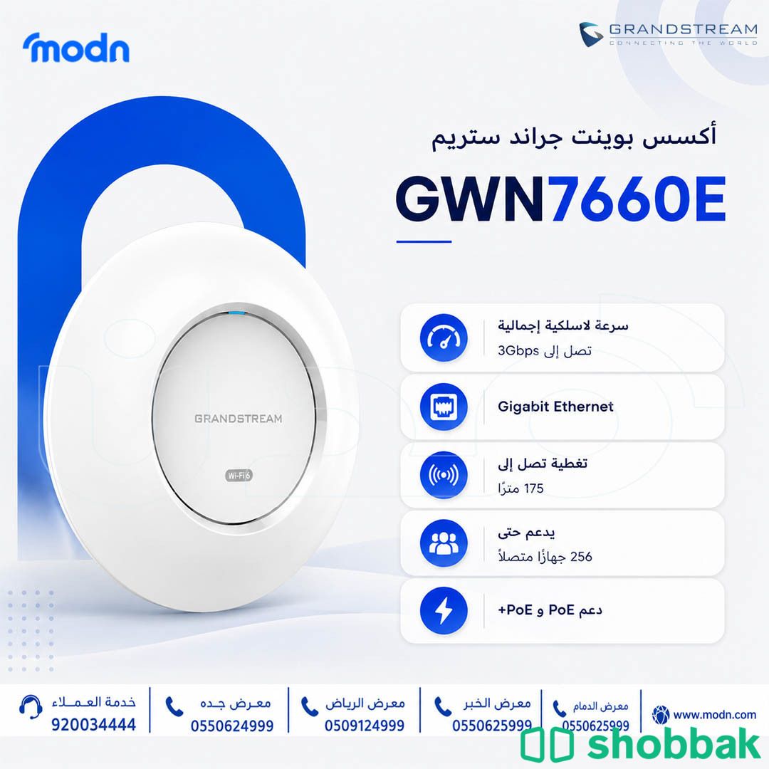 أكسس بوينت جراند ستريم GWN7660E Shobbak Saudi Arabia