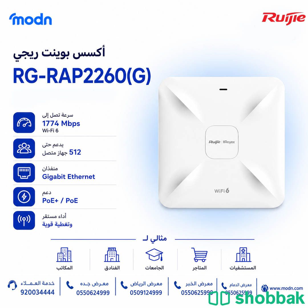 أكسس بوينت ريجي Reyee RG-RAP2260(G)    شباك السعودية