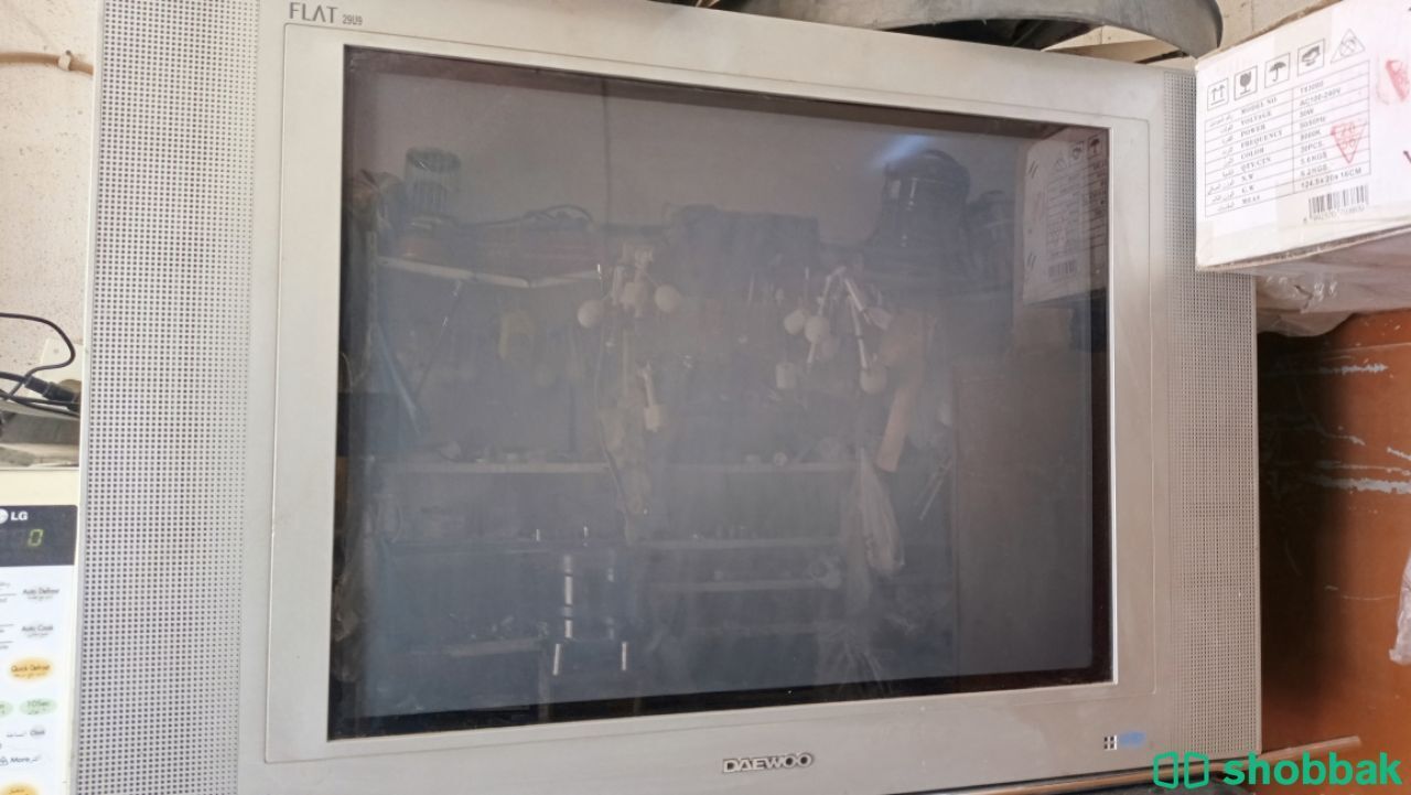 تلفزيون دايو قديم للبيع مع سنسور ديجيتال مكعب ومسطح 29U9old Daewoo tv for sale w Shobbak Saudi Arabia