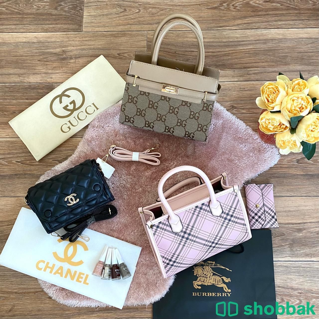 😍 ثلاث شنط نسائيه 🔥هدية العرض ٤ مناكير Shobbak Saudi Arabia