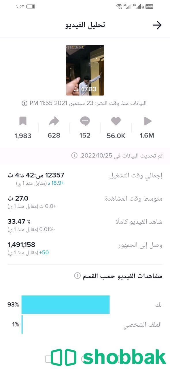 حساب تيك توك  Shobbak Saudi Arabia
