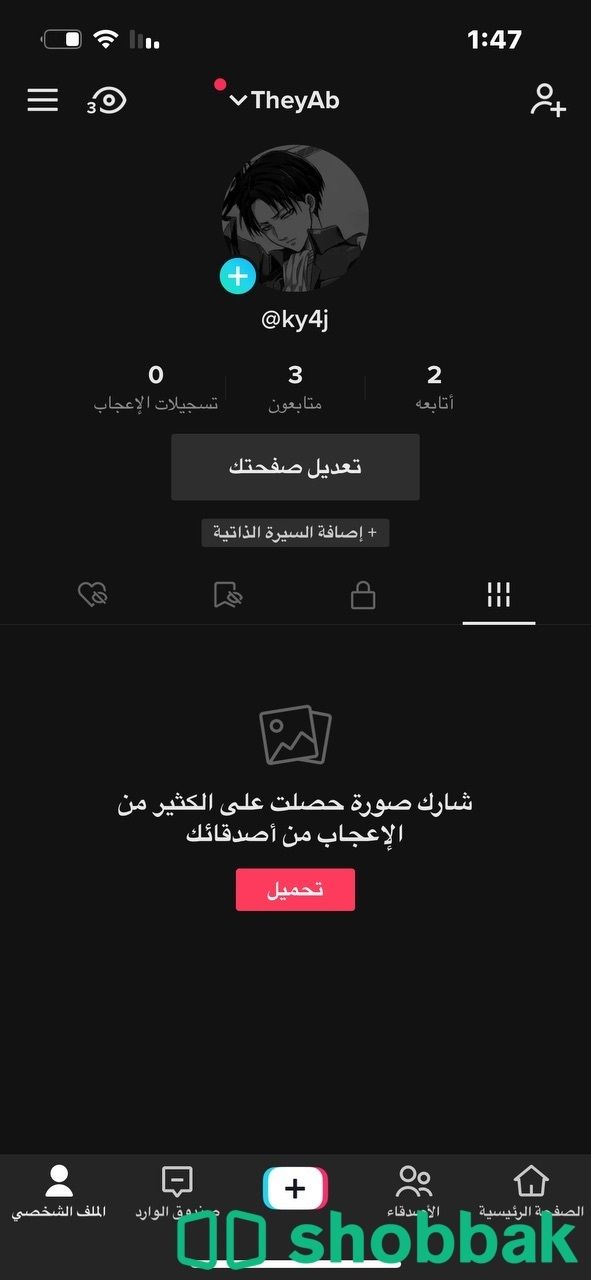 حساب رباعي تيك توك Shobbak Saudi Arabia