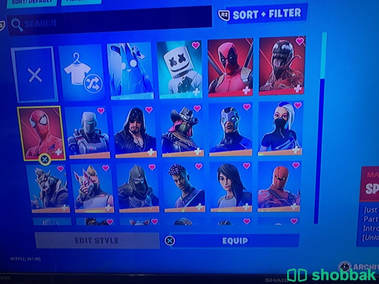 حساب فورت نايت و سوني شباك الكويت