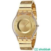 ساعة Swatch ذهبية  Shobbak Saudi Arabia
