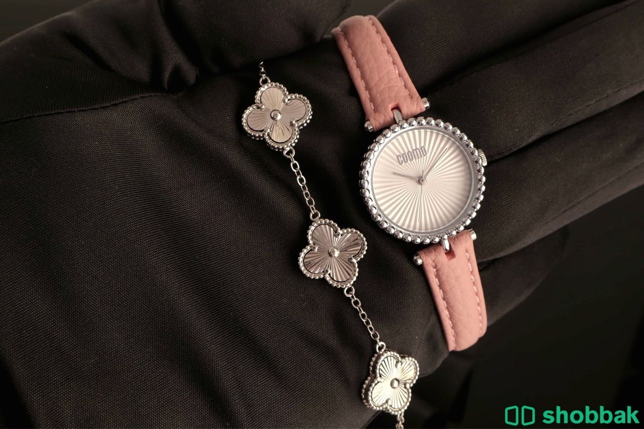 ساعة جلد فان كليف مع اسوارة ستيل درجة اولي  Shobbak Saudi Arabia
