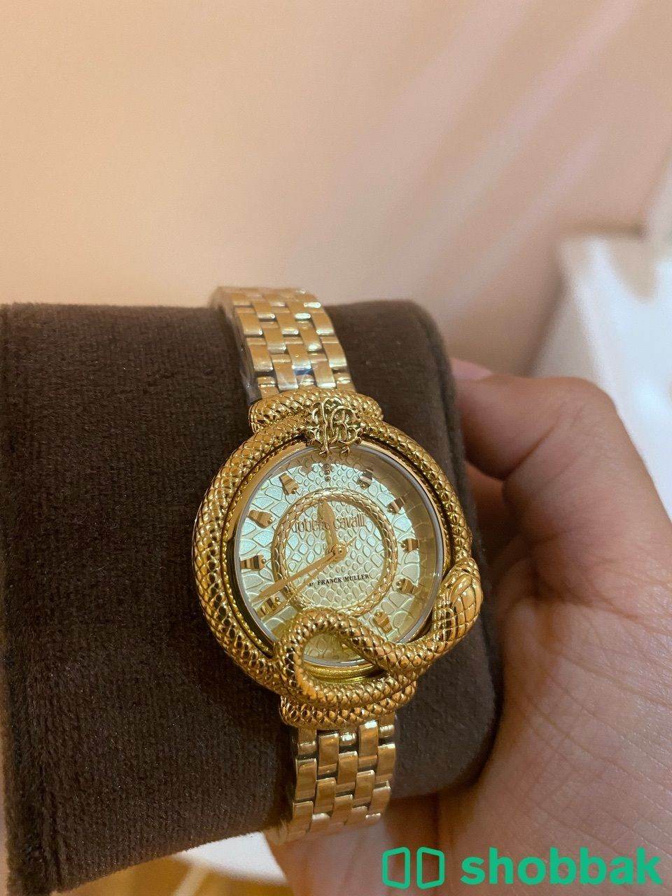 ساعة روبيرتو كفالي ذهبية جديدة بتغليفها  شباك السعودية