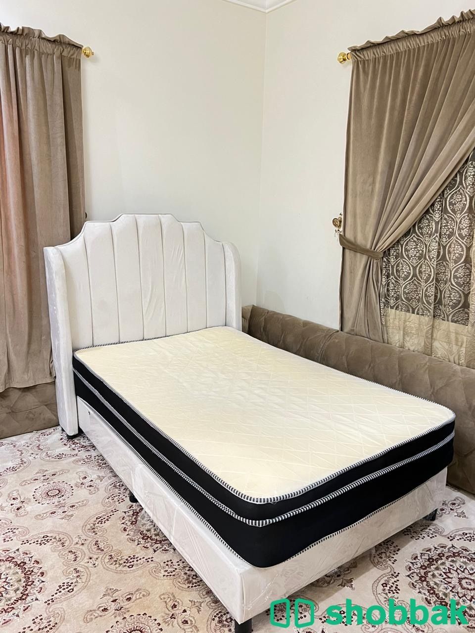 سرير نفر ونص اللون ابيض Shobbak Saudi Arabia