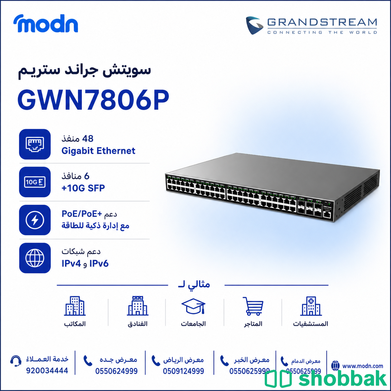 سويتش جراند ستريم GWN7806P   شباك السعودية