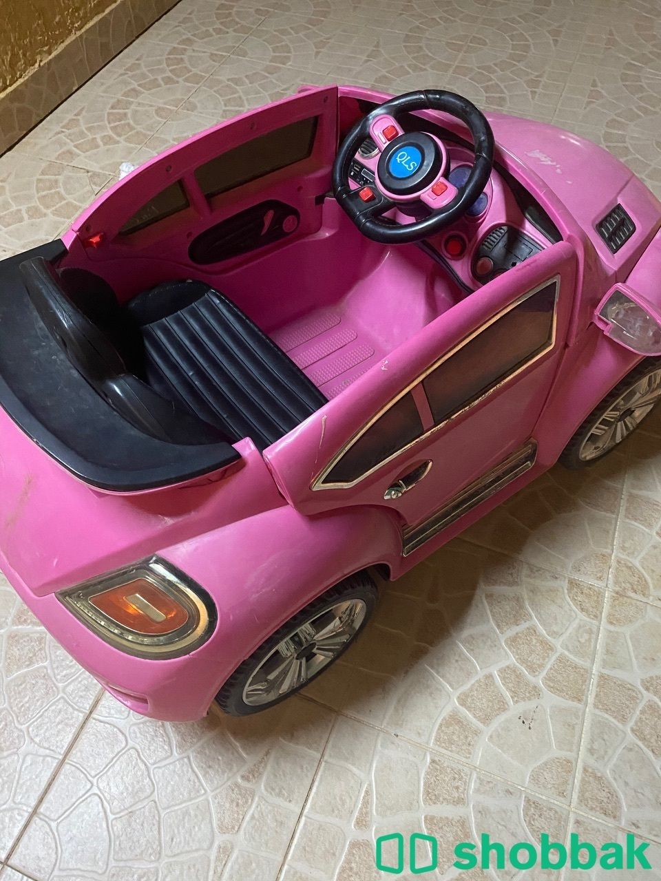 سيارة اطفال بنات لون وردي  شباك السعودية