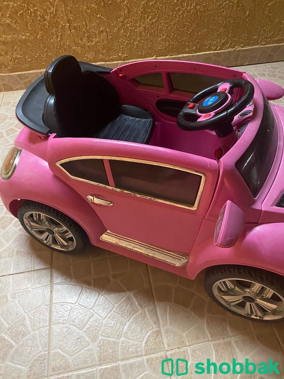 سيارة اطفال بنات لون وردي  شباك السعودية