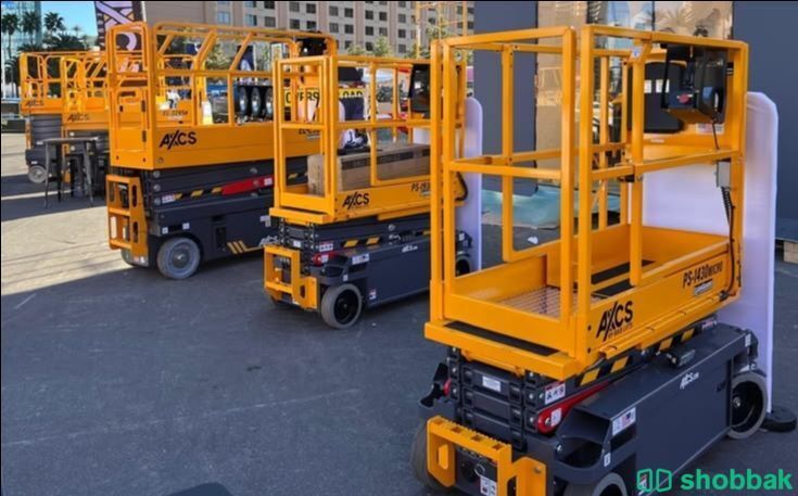 سيزر لفت للايجار (رافعات مقصيه) للايجار كهرباء ديزل جده الرياض الدمام  شباك السعودية