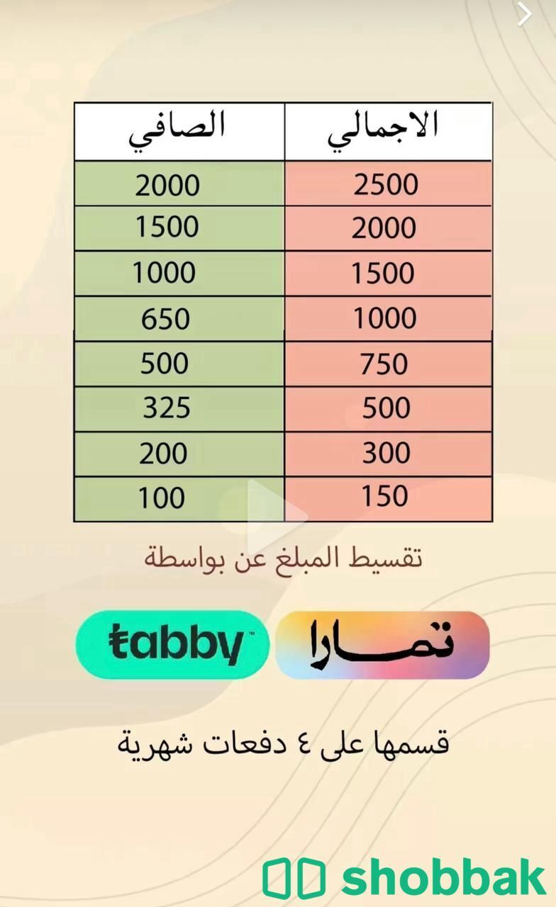 سيوله تابي ندفع عنك Shobbak Saudi Arabia