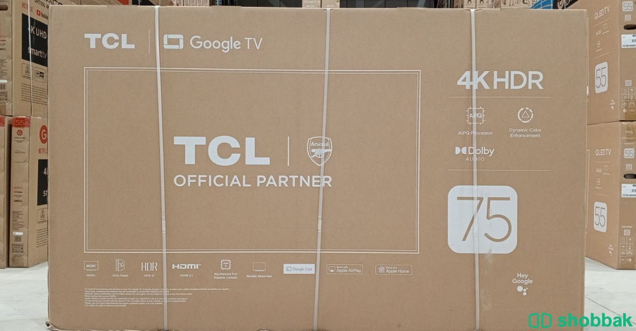 شاشات TCL سمارت جديدة ضمان ثلاث سنوات شامل التوصيل وتركيب Shobbak Saudi Arabia