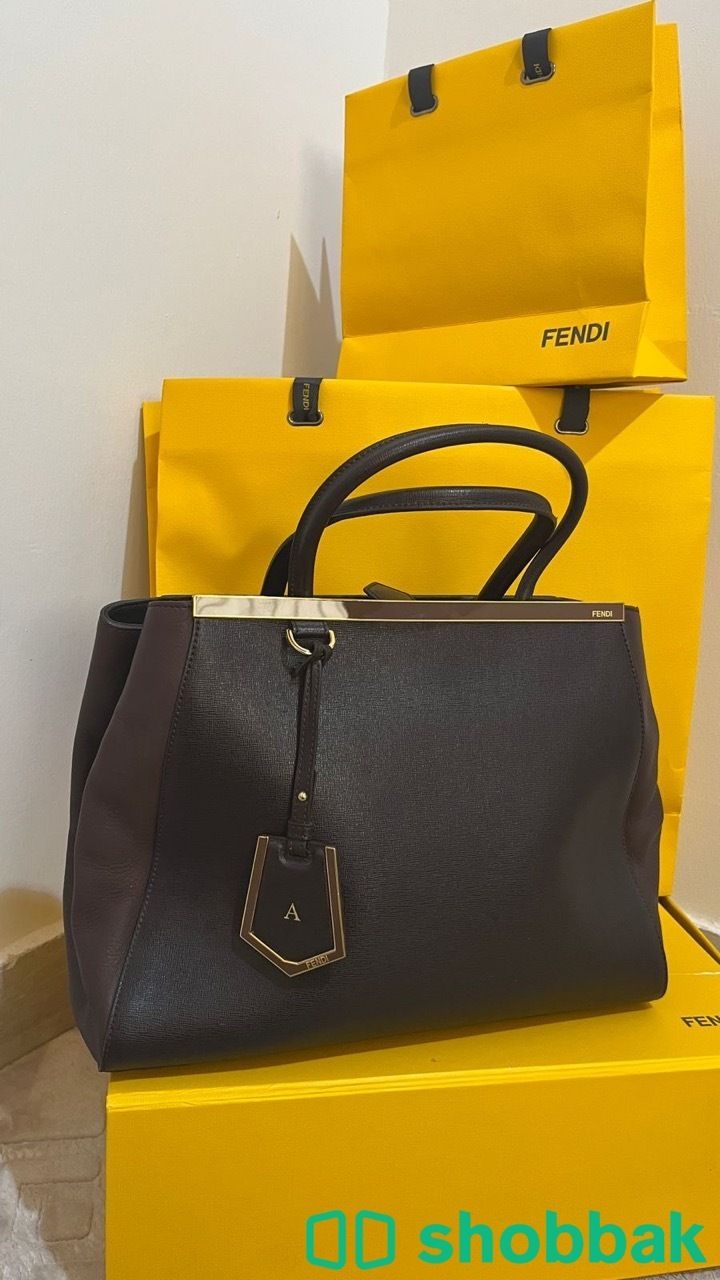 شنطة Fendi Dark Brown Shobbak Saudi Arabia