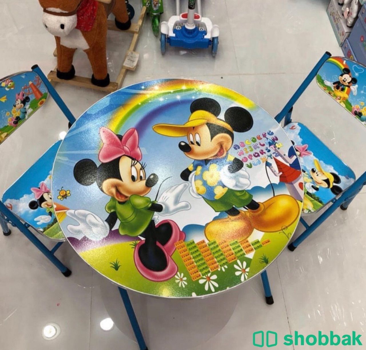 طاولة اطفال مستديرة مع 2 كرسي Shobbak Saudi Arabia