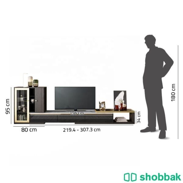  طاولة تلفزيون مع خزانة جانبية من بيتونيا  Shobbak Saudi Arabia