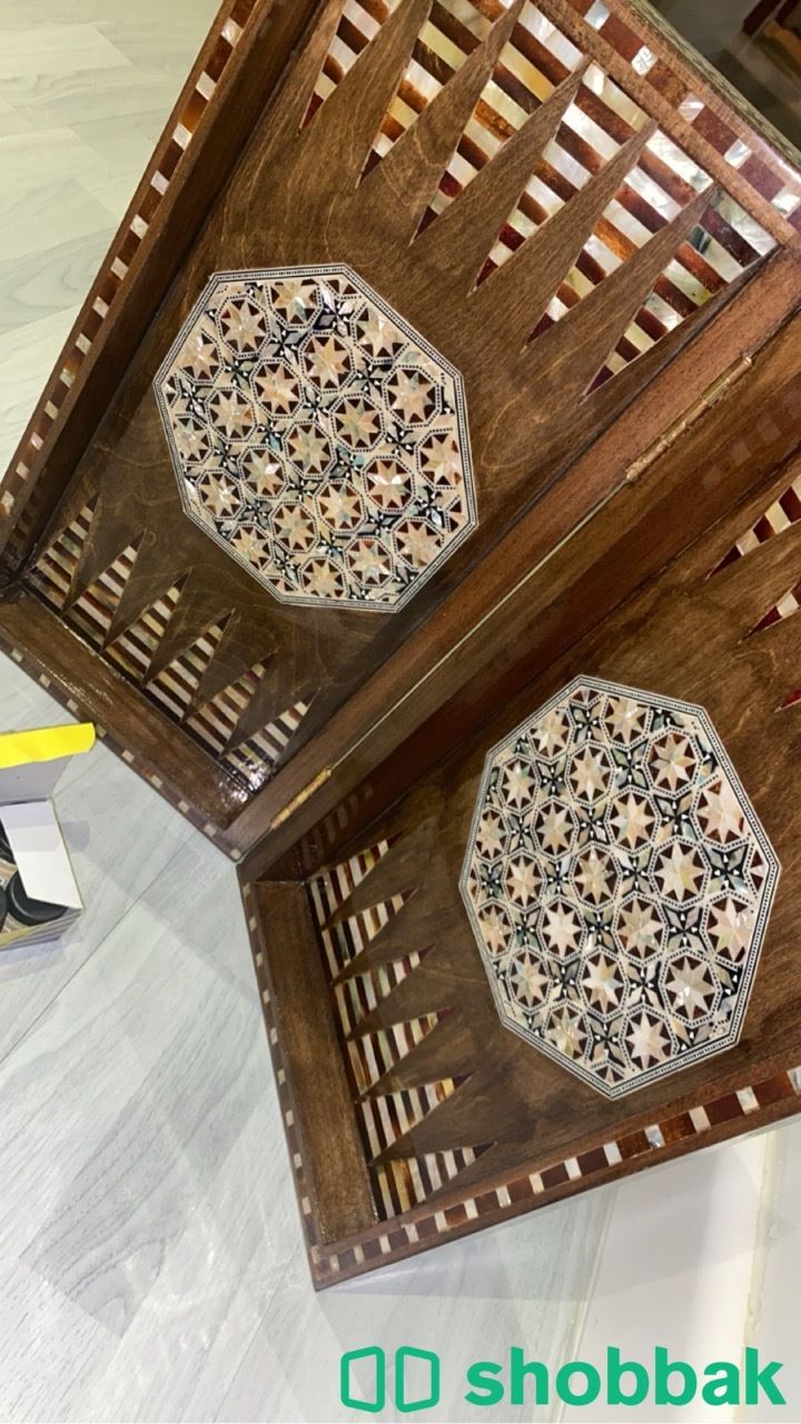 طاولة شطرنج صدف صناعة يدوية مصرية Shobbak Saudi Arabia