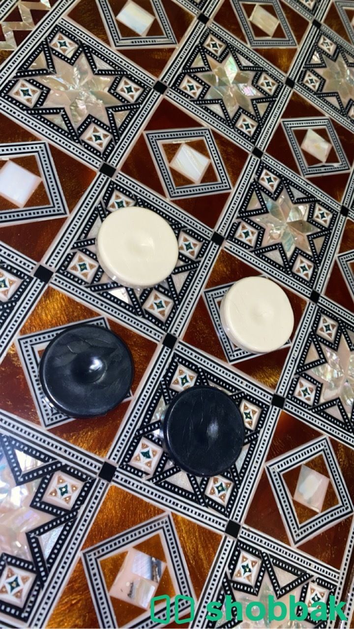 طاولة شطرنج صدف صناعة يدوية مصرية شباك السعودية