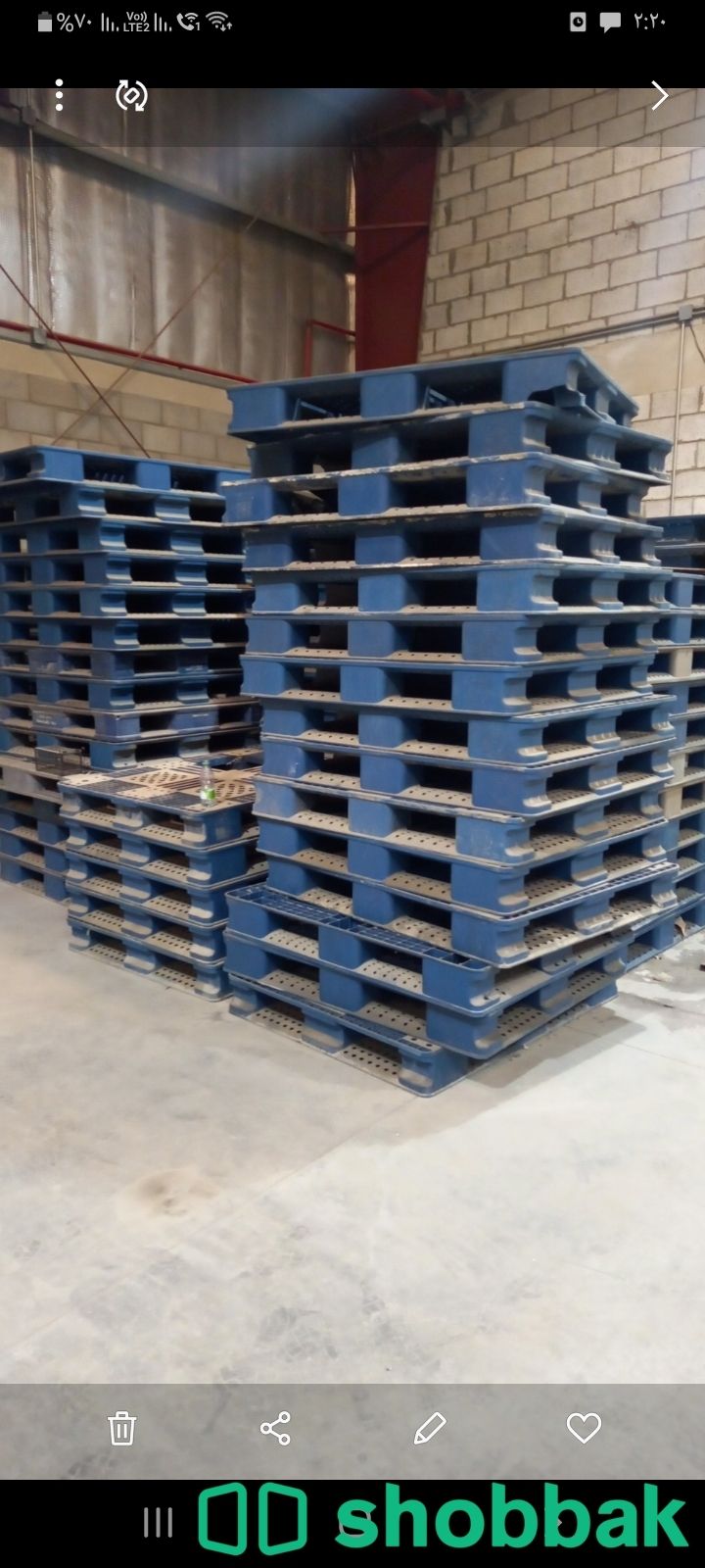 طبليات للبيع مستعملة pallets  Shobbak Saudi Arabia