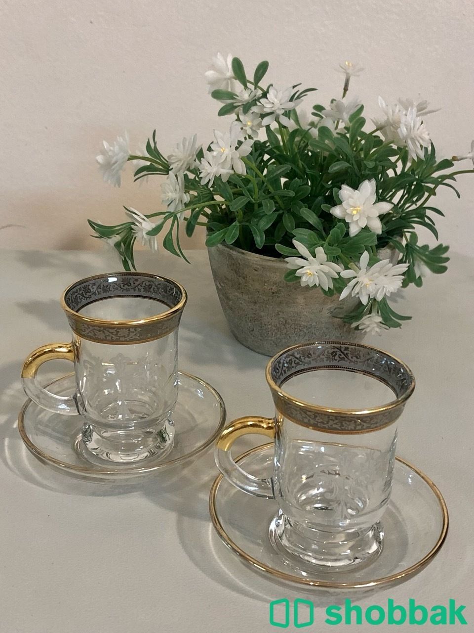 طقم تقديم قهوه وشاي ، فناجيل ، بيالات  شباك السعودية