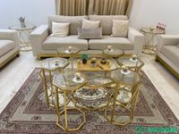 طقم طاولات ذهبية فخمة Shobbak Saudi Arabia