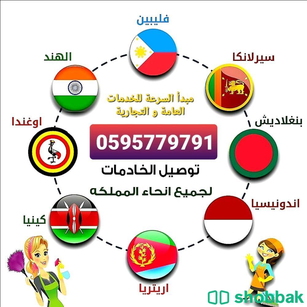 عاملات  Shobbak Saudi Arabia