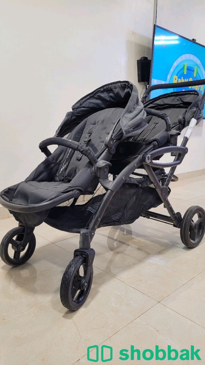عربة أطفال مزدوجة - dual stroller  Shobbak Saudi Arabia