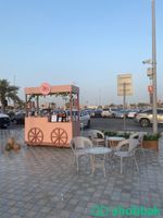 عربة عرض منتجات أو ركن قهوة  شباك السعودية