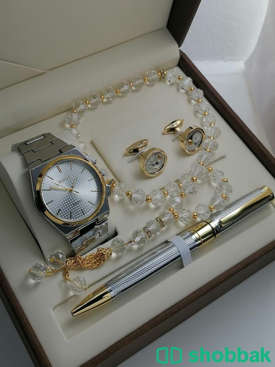 عرض طقم ساعة رجالي مع قلم وكبك وسبحة Shobbak Saudi Arabia