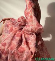 فستان 2023 ربيع/صيف أنيق الخامس الرقبة طباعة كبيرة هملين عالية الخصر فستان نسائي شباك السعودية