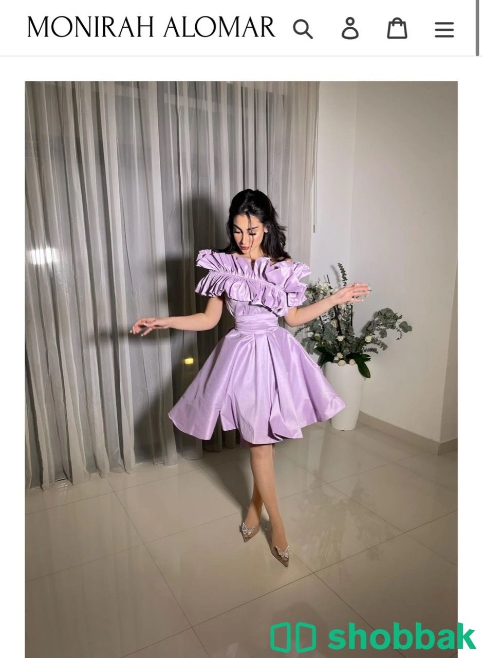 فستان X Ruffle من المصممة منيرة العمر Shobbak Saudi Arabia