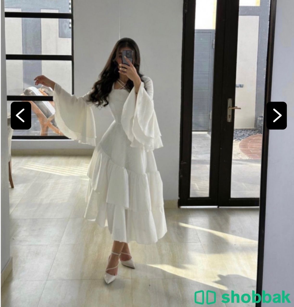 فستان ابيض جديد المقاس ميديم  Shobbak Saudi Arabia