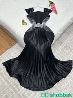 فستان اسود ملكي مع فصوص Shobbak Saudi Arabia